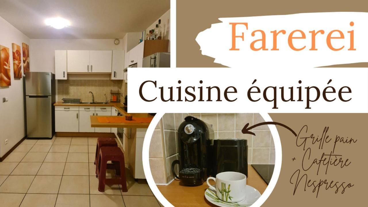 Farerei Appartement Spacieux, Equipe Et Confortable Faaa Esterno foto